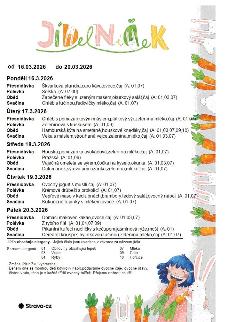 Jídelníček 160326
