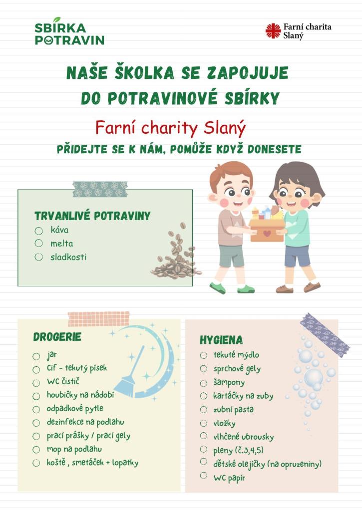 Sbírka potravin 2026